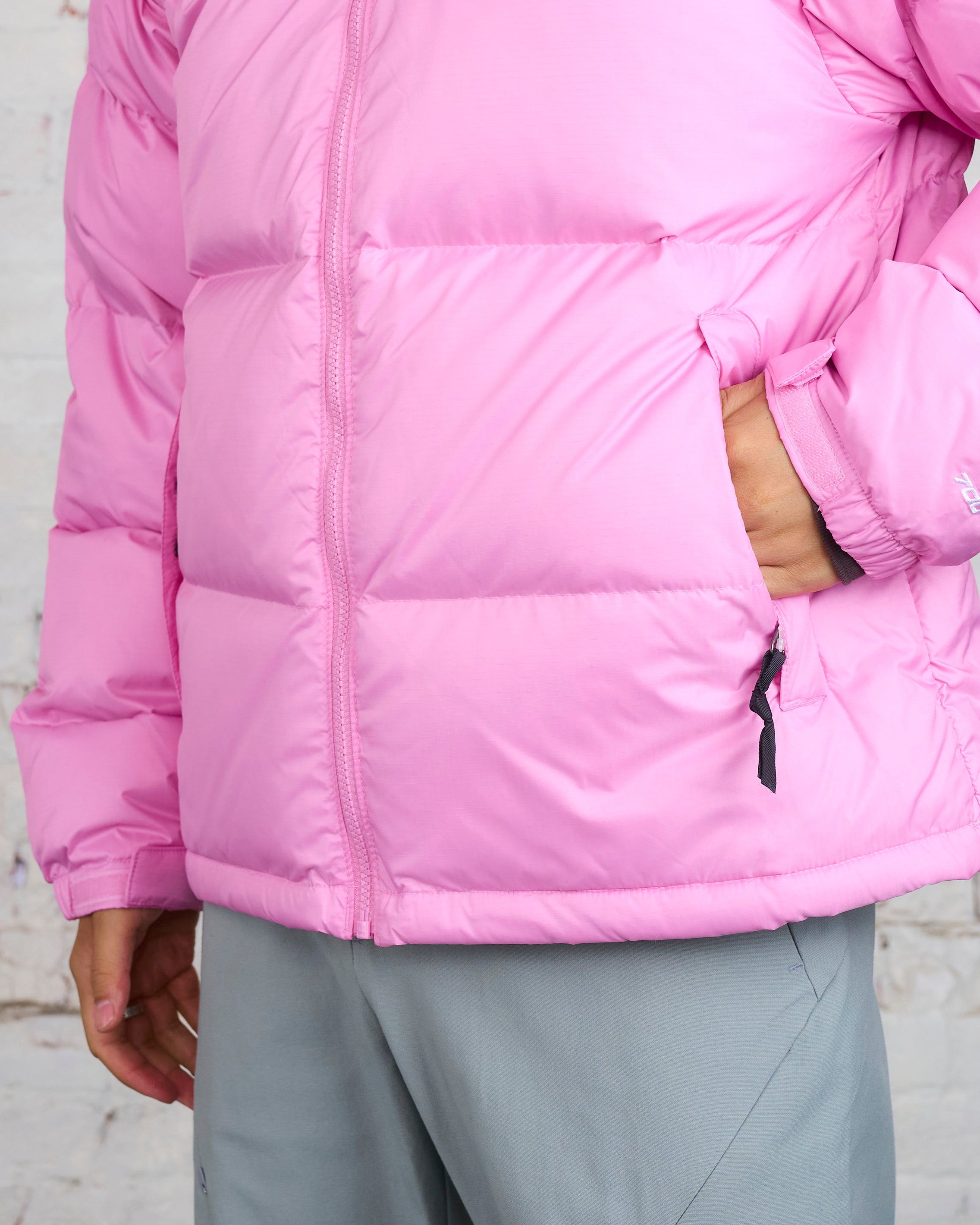 North face on sale nuptse womens pink