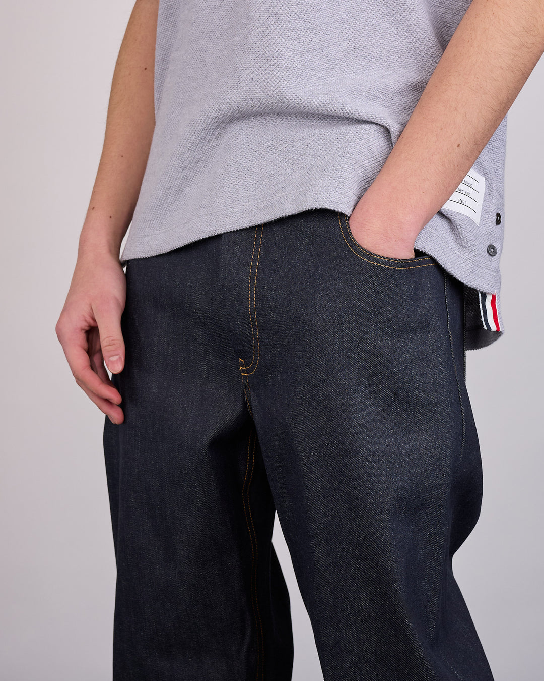 Thom Browne 5-Pocket Denim Trouser Navy