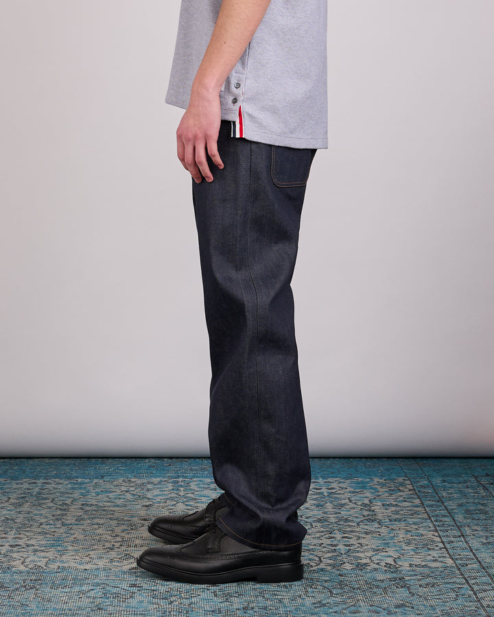 Thom Browne 5-Pocket Denim Trouser Navy