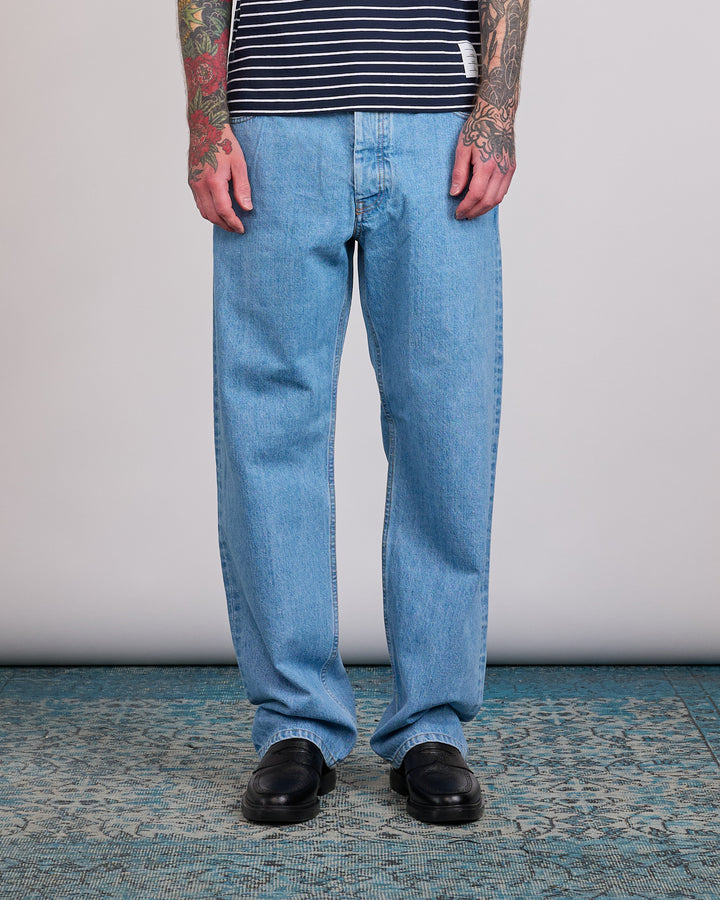 Thom Browne 5-Pocket Japanese Selvedge Jean Washed Light Blue
