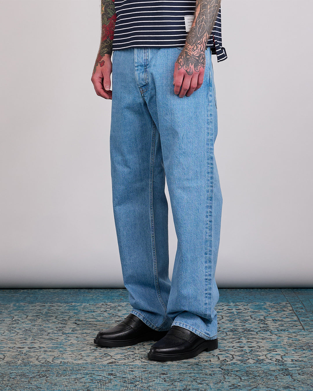 Thom Browne 5-Pocket Japanese Selvedge Jean Washed Light Blue