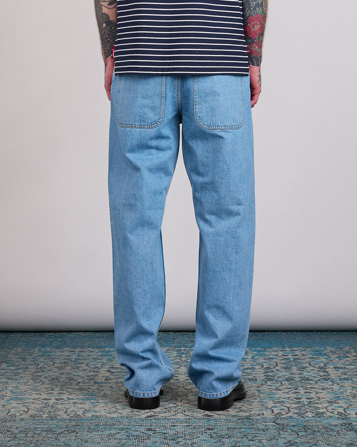 Thom Browne 5-Pocket Japanese Selvedge Jean Washed Light Blue