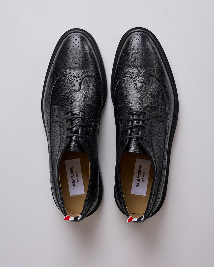 Thom Browne Classic Longwing Rubber Sole Brogue Black