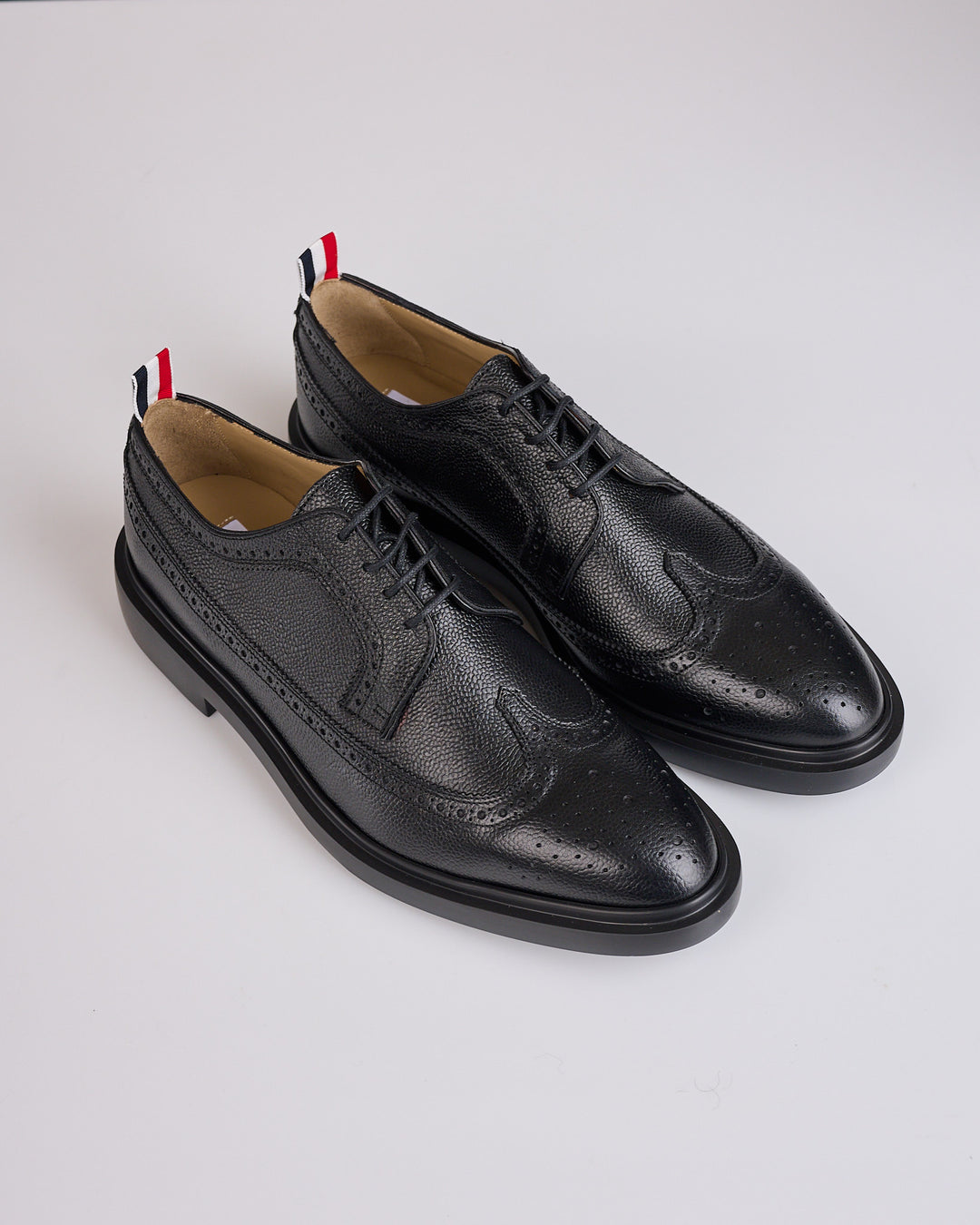 Thom Browne Classic Longwing Rubber Sole Brogue Black