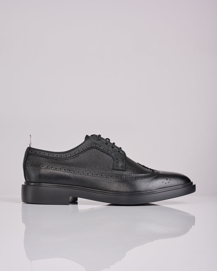 Thom Browne Classic Longwing Rubber Sole Brogue Black