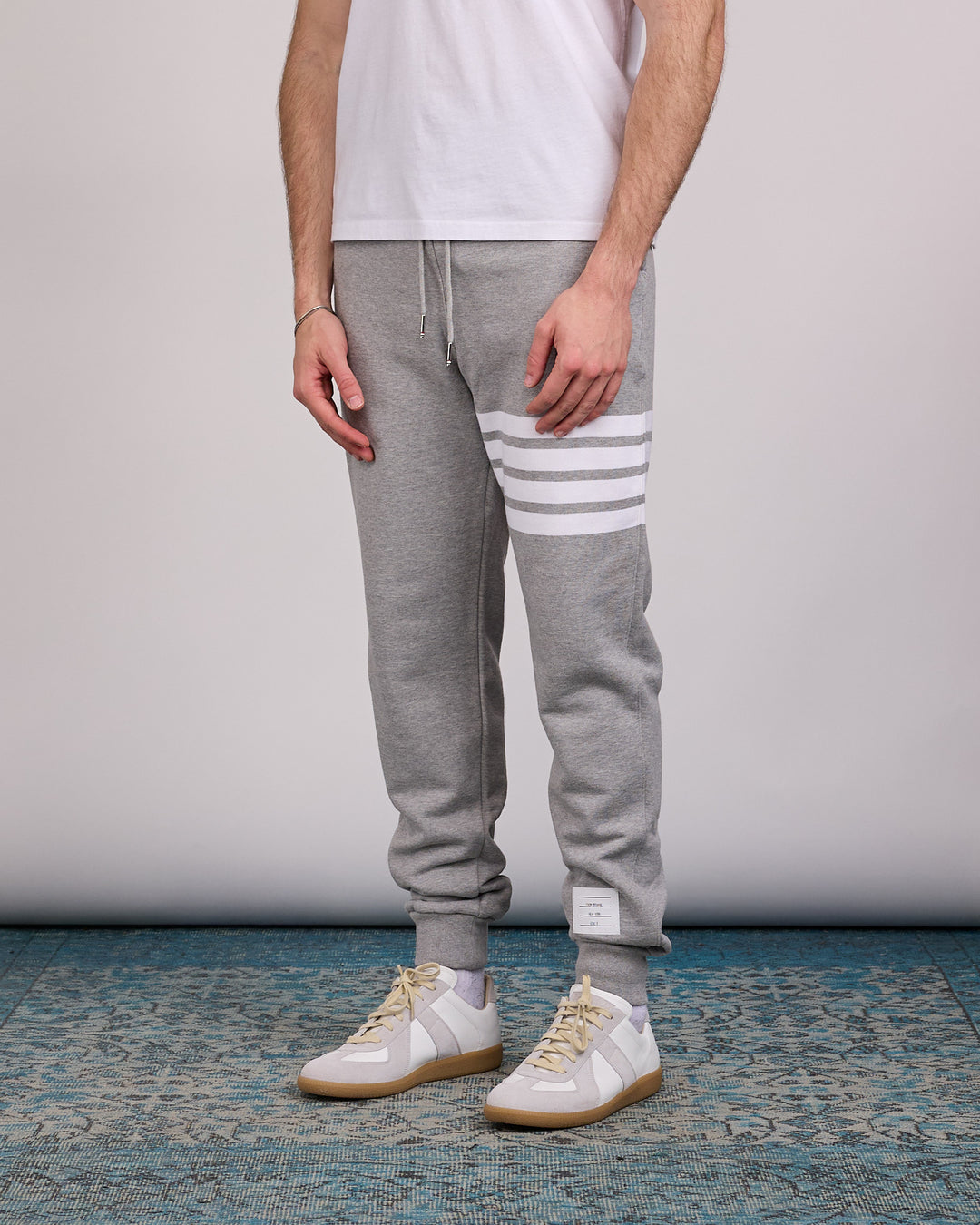 Thom Browne Classic Loopback 4 Bar Sweatpant Light Grey