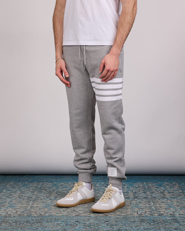 Thom Browne Classic Loopback 4 Bar Sweatpant Light Grey