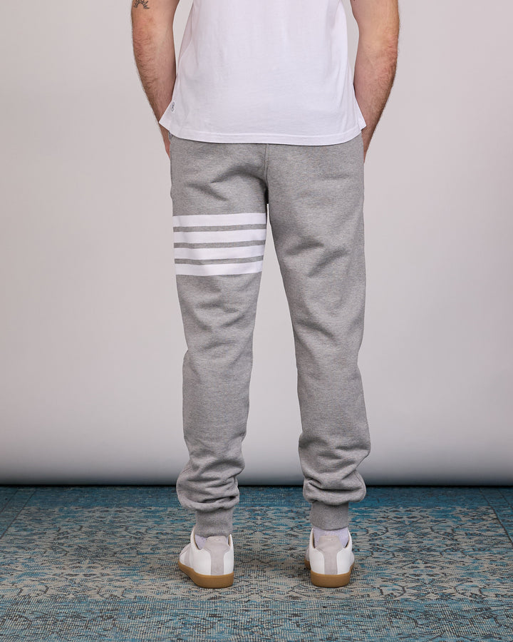 Thom Browne Classic Loopback 4 Bar Sweatpant Light Grey