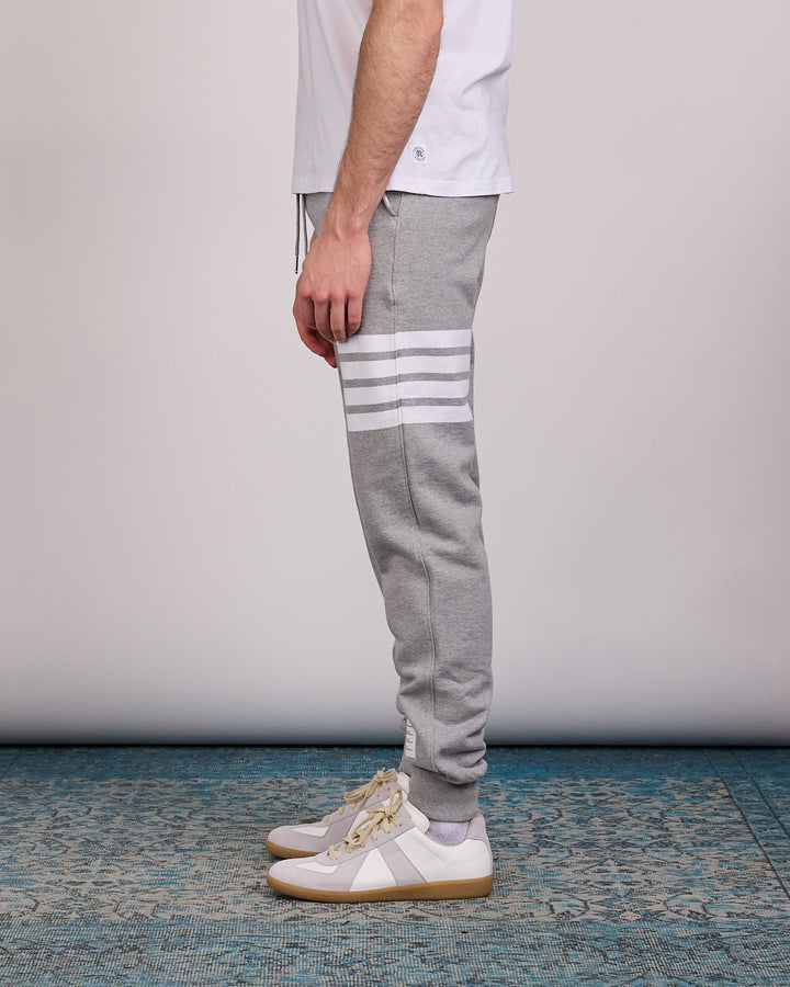 Thom Browne Classic Loopback 4 Bar Sweatpant Light Grey