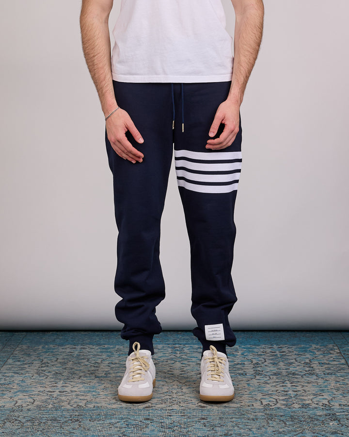 Thom Browne Classic Loopback 4 Bar Sweatpant Navy