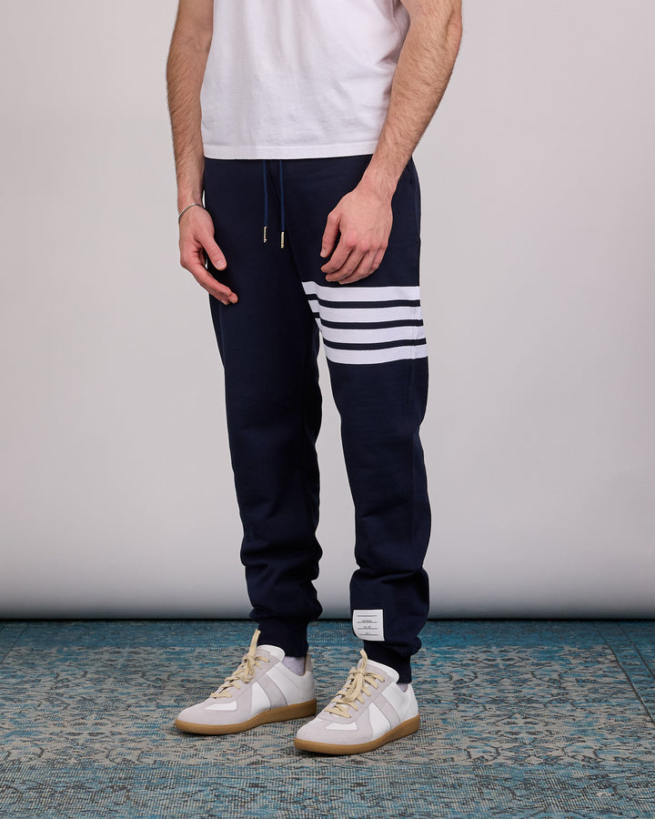 Thom Browne Classic Loopback 4 Bar Sweatpant Navy
