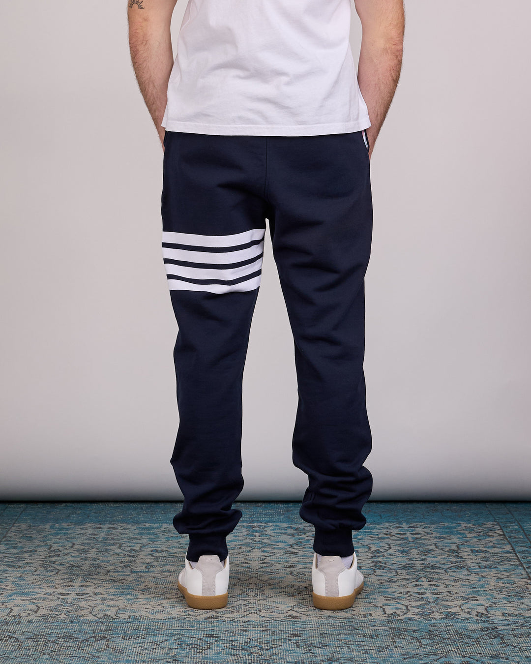 Thom Browne Classic Loopback 4 Bar Sweatpant Navy
