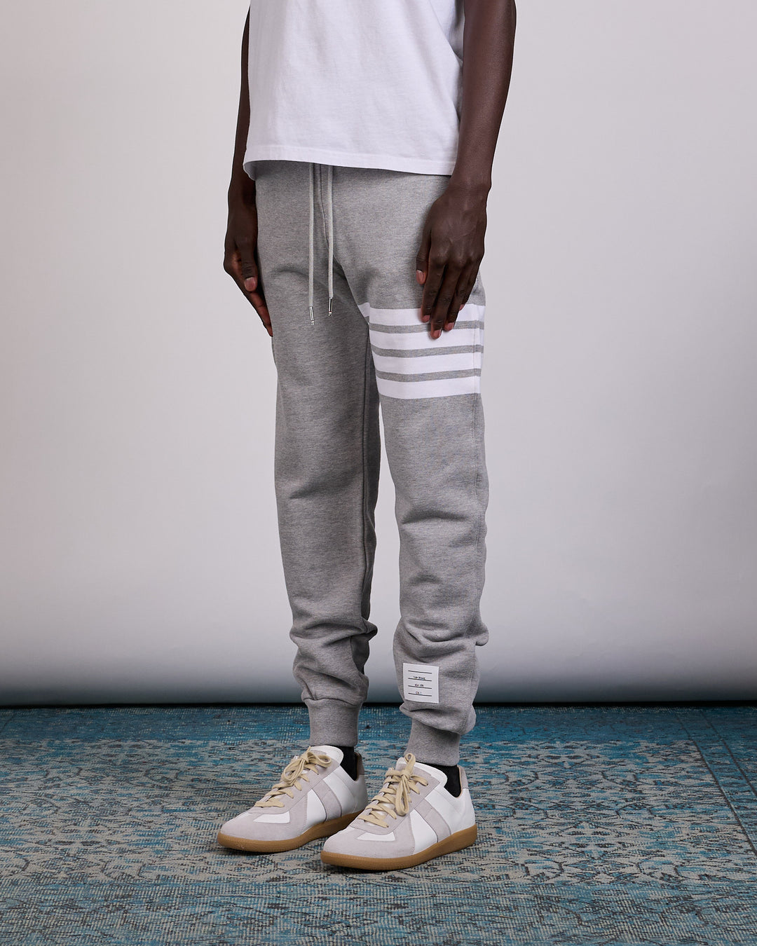 Thom Browne Classic Loopback 4 Bar Sweatpant Light Grey