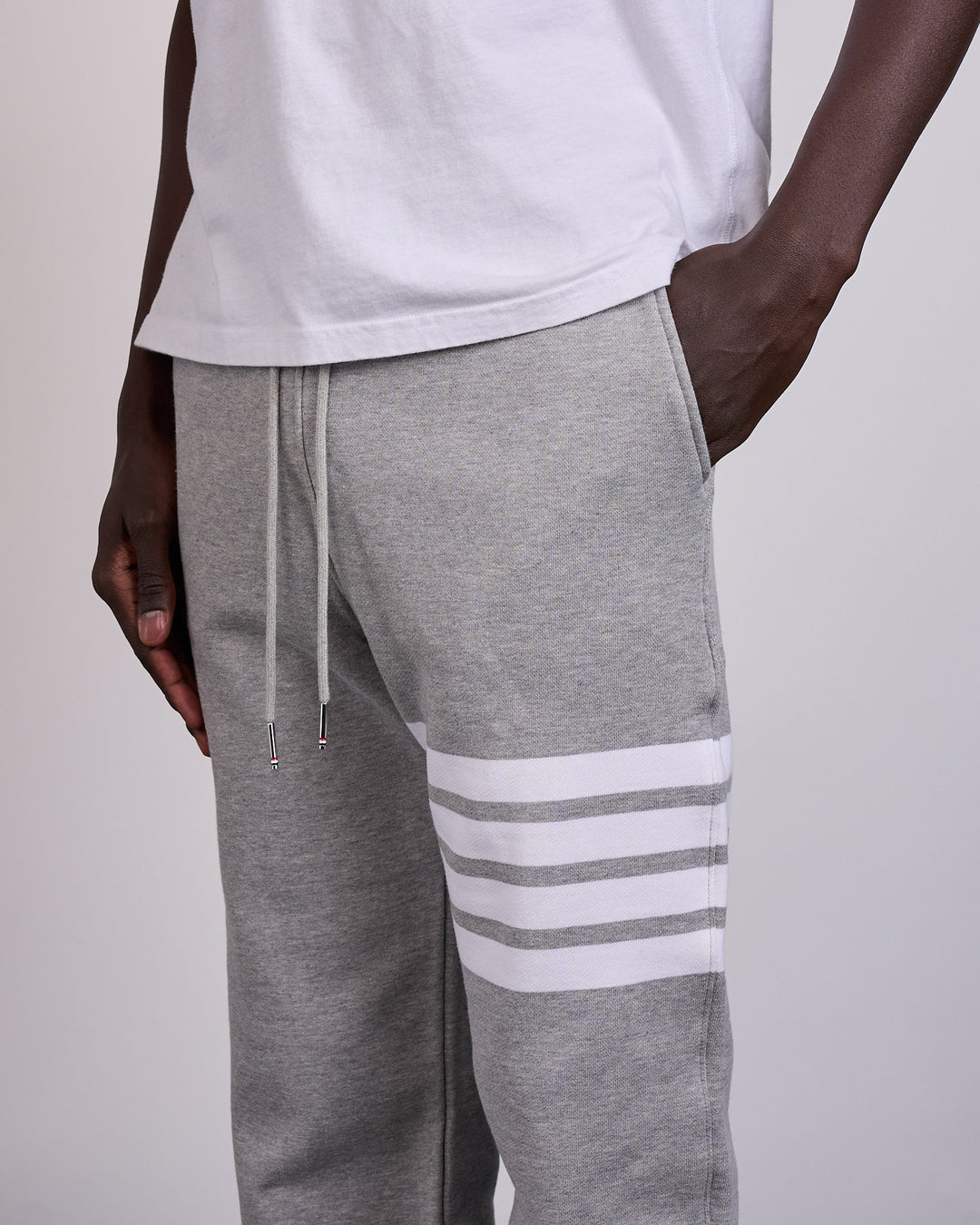 Thom Browne Classic Loopback 4 Bar Sweatpant Light Grey