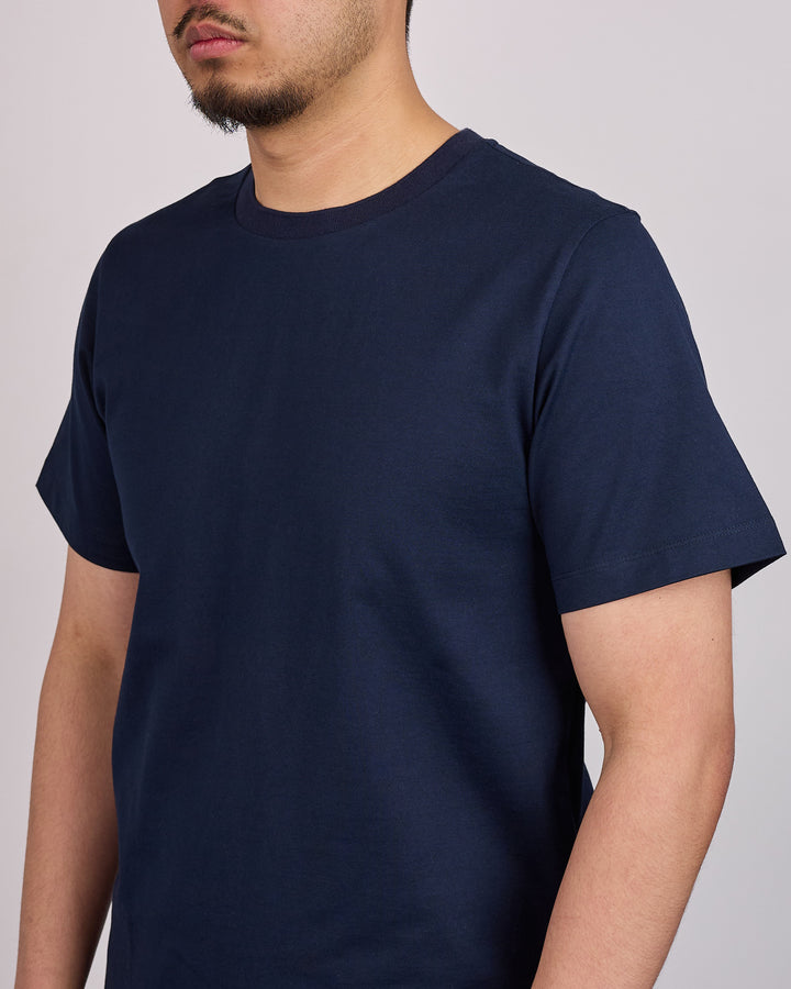 Thom Browne Classic Relaxed Side Slit T-Shirt Navy