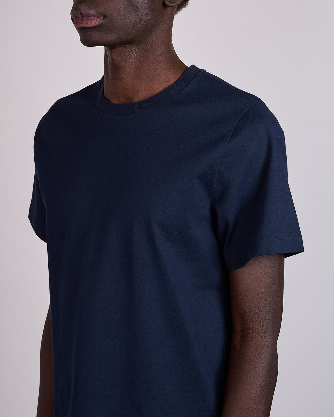 Thom Browne Classic Relaxed Side Slit T-Shirt Navy