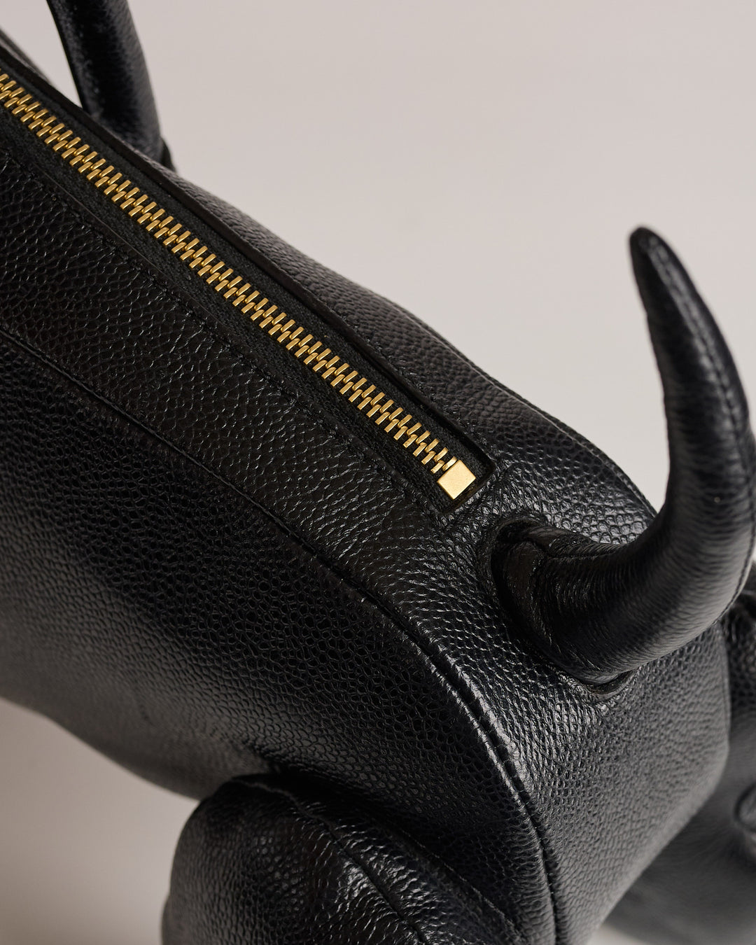 Thom Browne Hector Bag Pebble Grain Leather Black