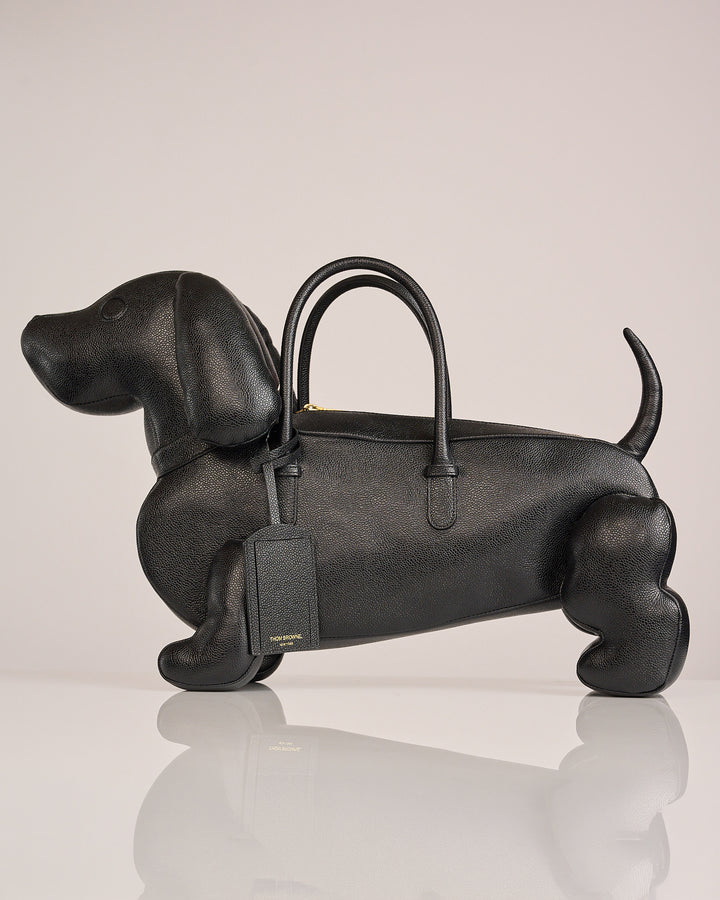 Thom Browne Hector Bag Pebble Grain Leather Black
