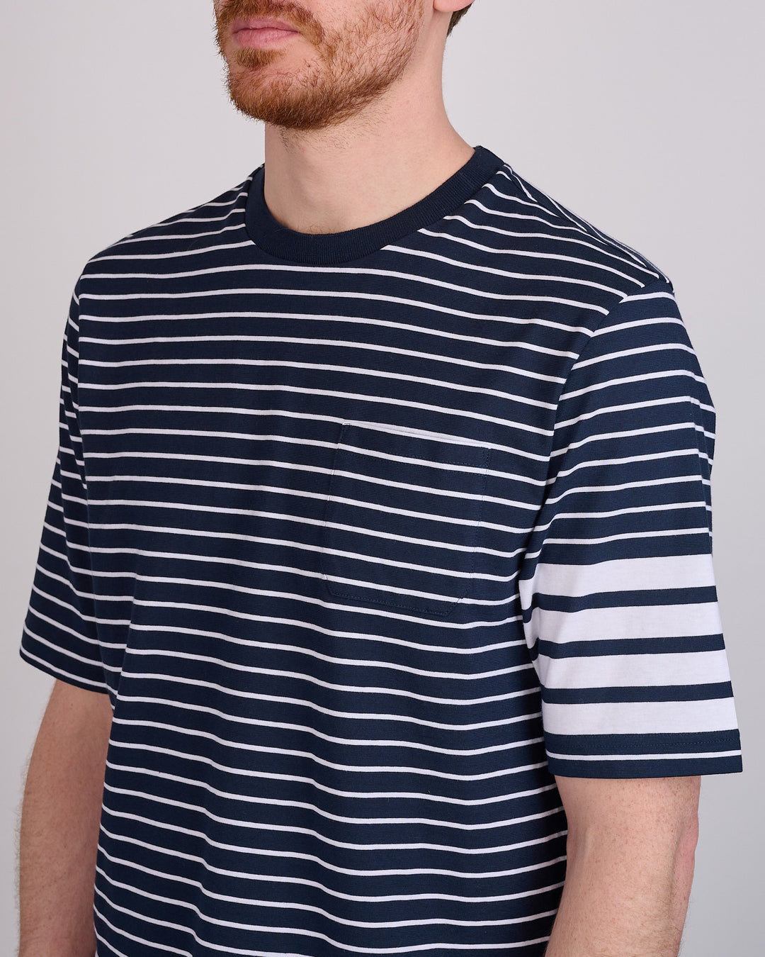 Thom Browne High Twist Pocket T-Shirt Navy White