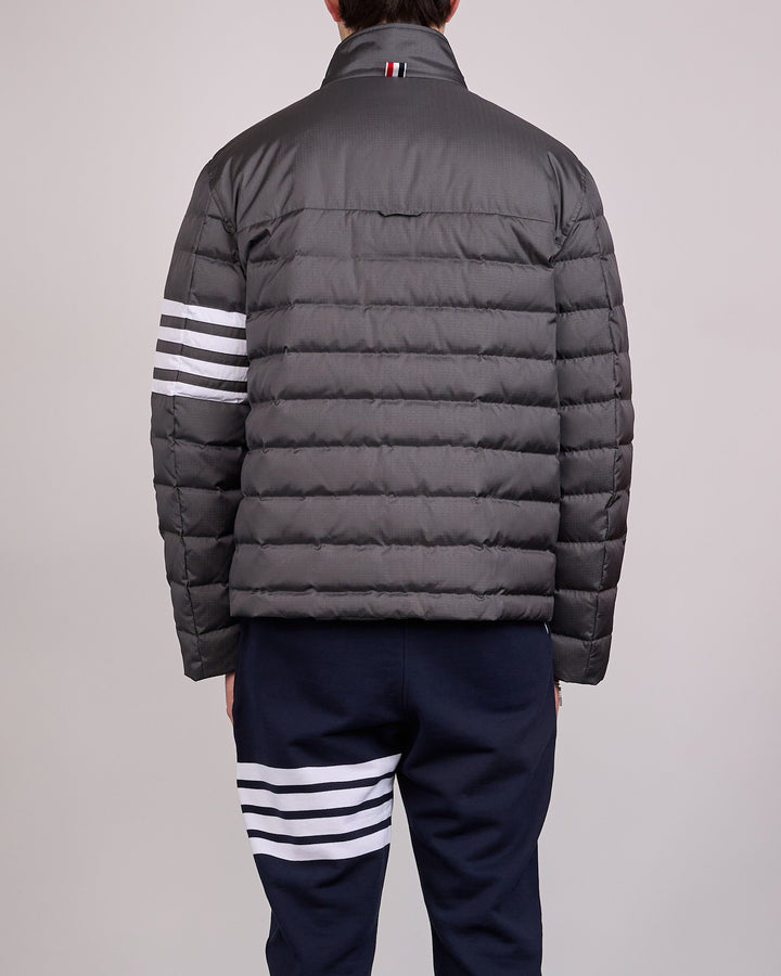 Thom Browne Lightweight Downfill 4 Bar Ripstop Jacket Dark Grey
