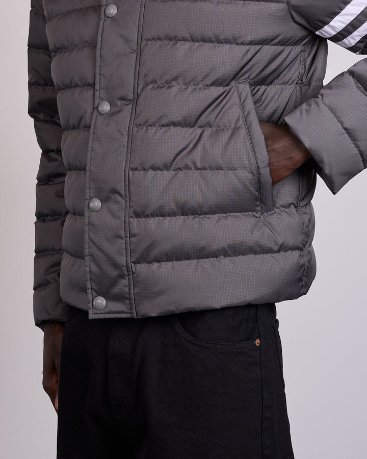 Thom Browne Lightweight Downfill 4 Bar Ripstop Jacket Dark Grey