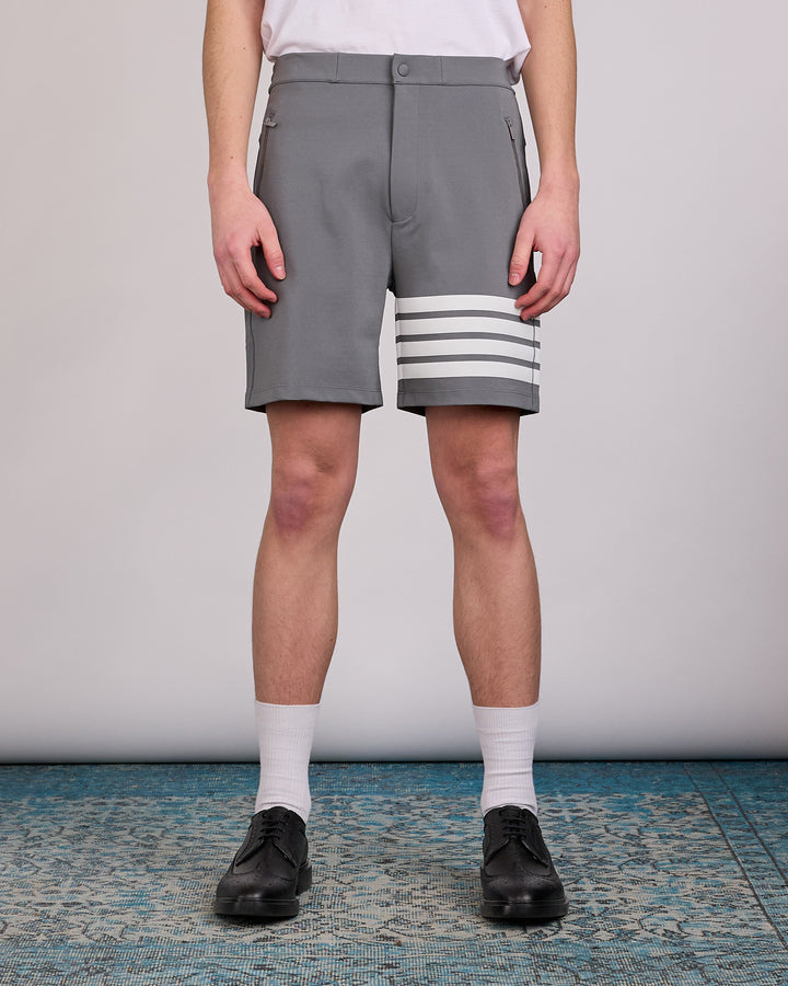 Thom Browne Mid-Thigh 3M 4-Bar Tech Short Med Grey