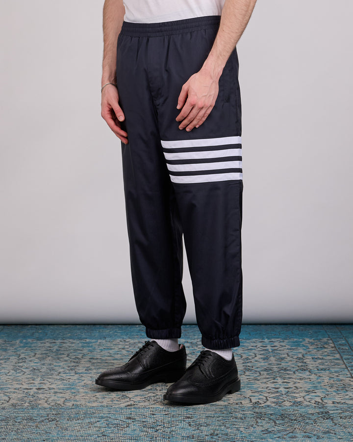 Thom Browne Zip Front Raglan 4 Bar Ripstop Track Pant Navy