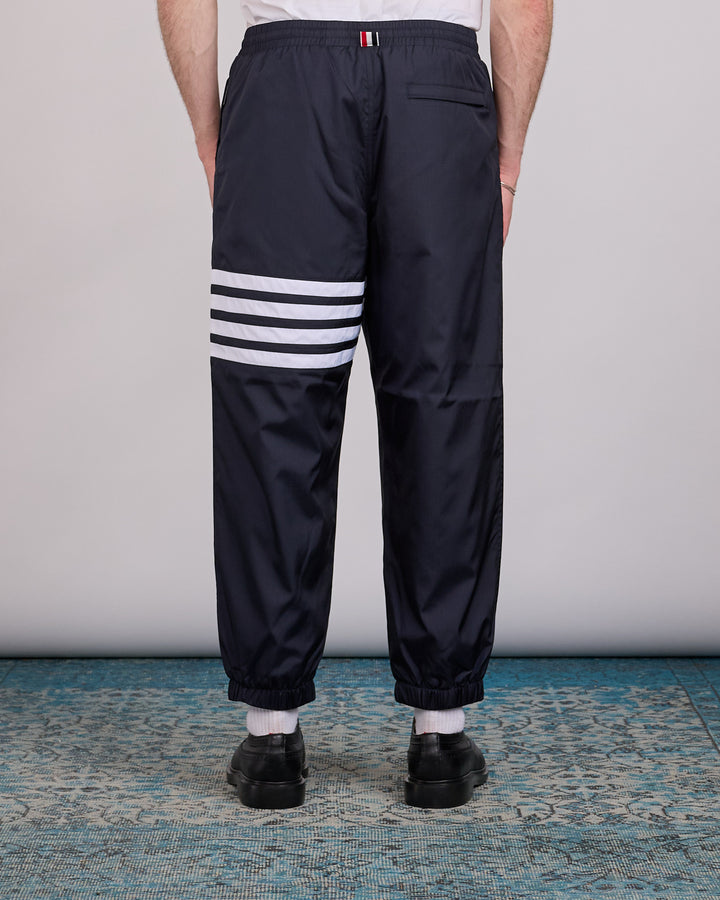 Thom Browne Zip Front Raglan 4 Bar Ripstop Track Pant Navy