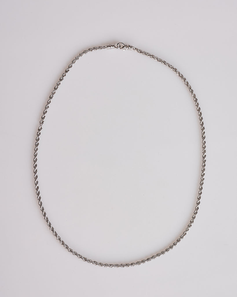 Tom Wood Rope Chain Necklace Silver 925 – LESS 17