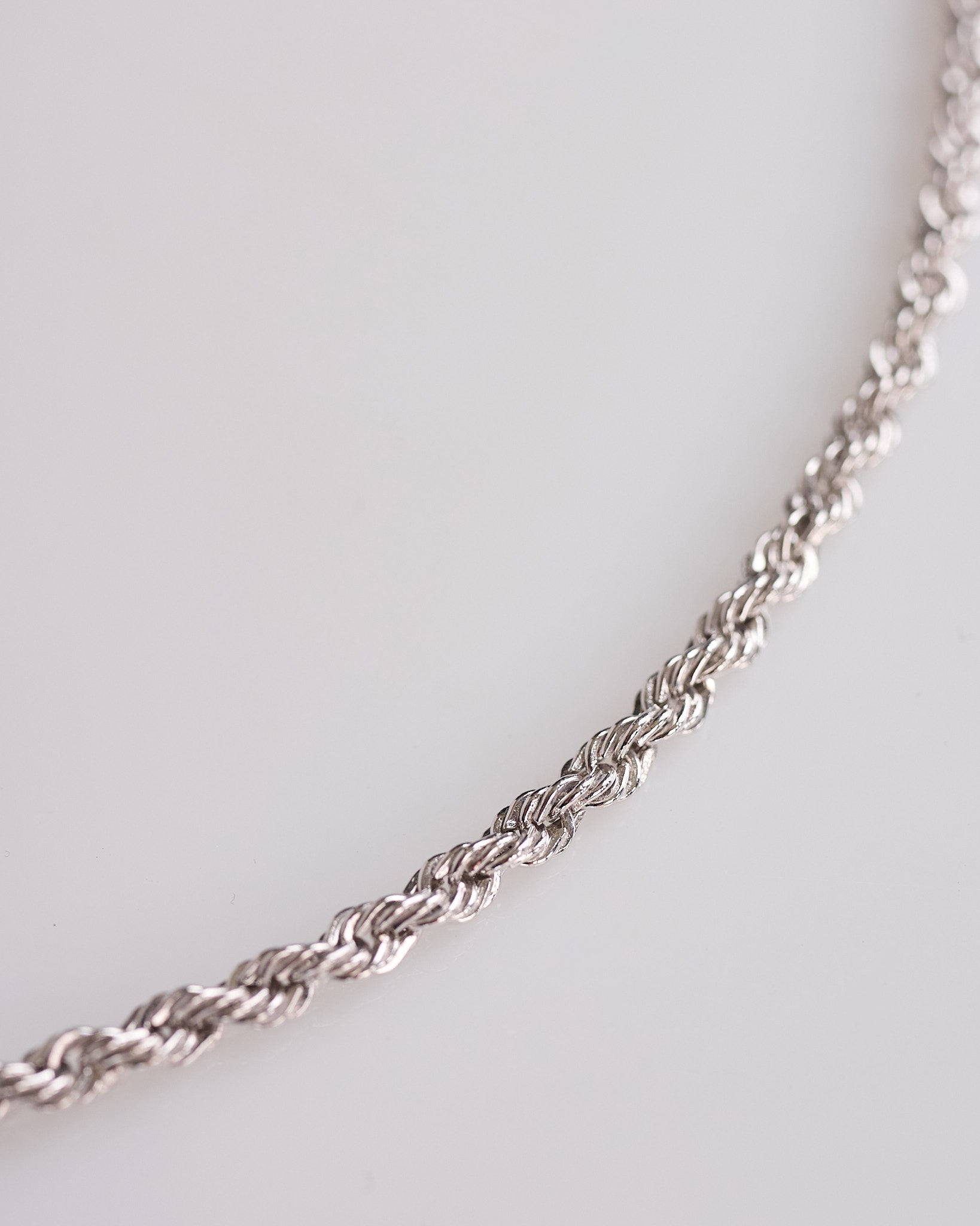 Tom Wood Rope Chain Necklace Silver 925 – LESS 17