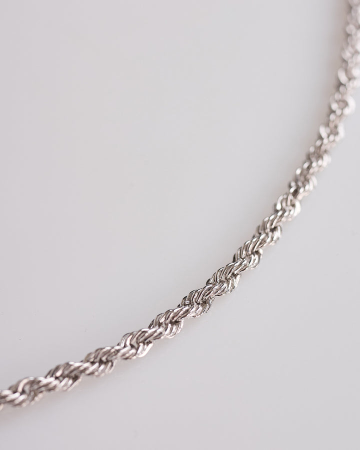 Tom Wood Rope Chain Necklace Silver 925