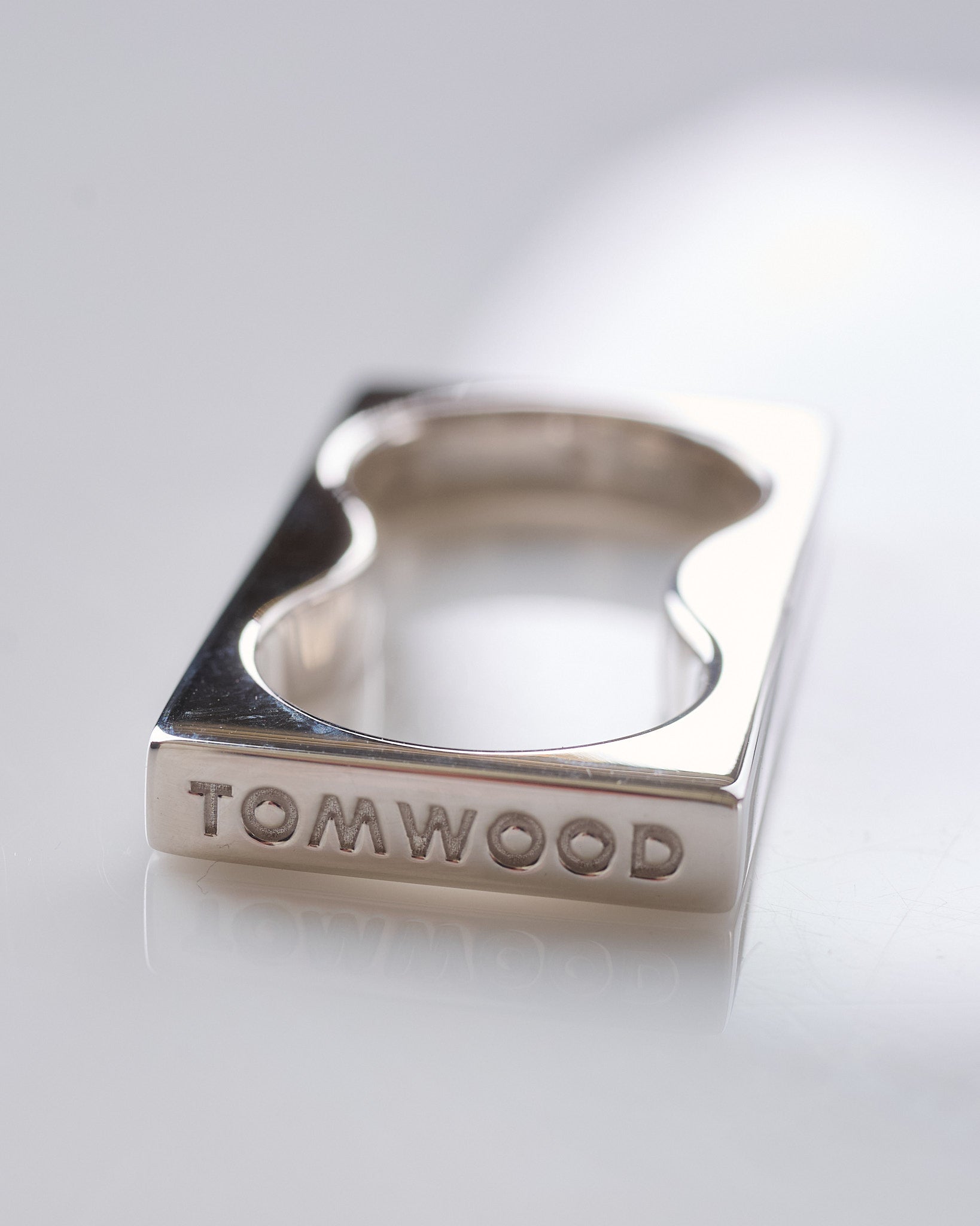 Tom Wood Square Double Ring 925 Silver – LESS 17