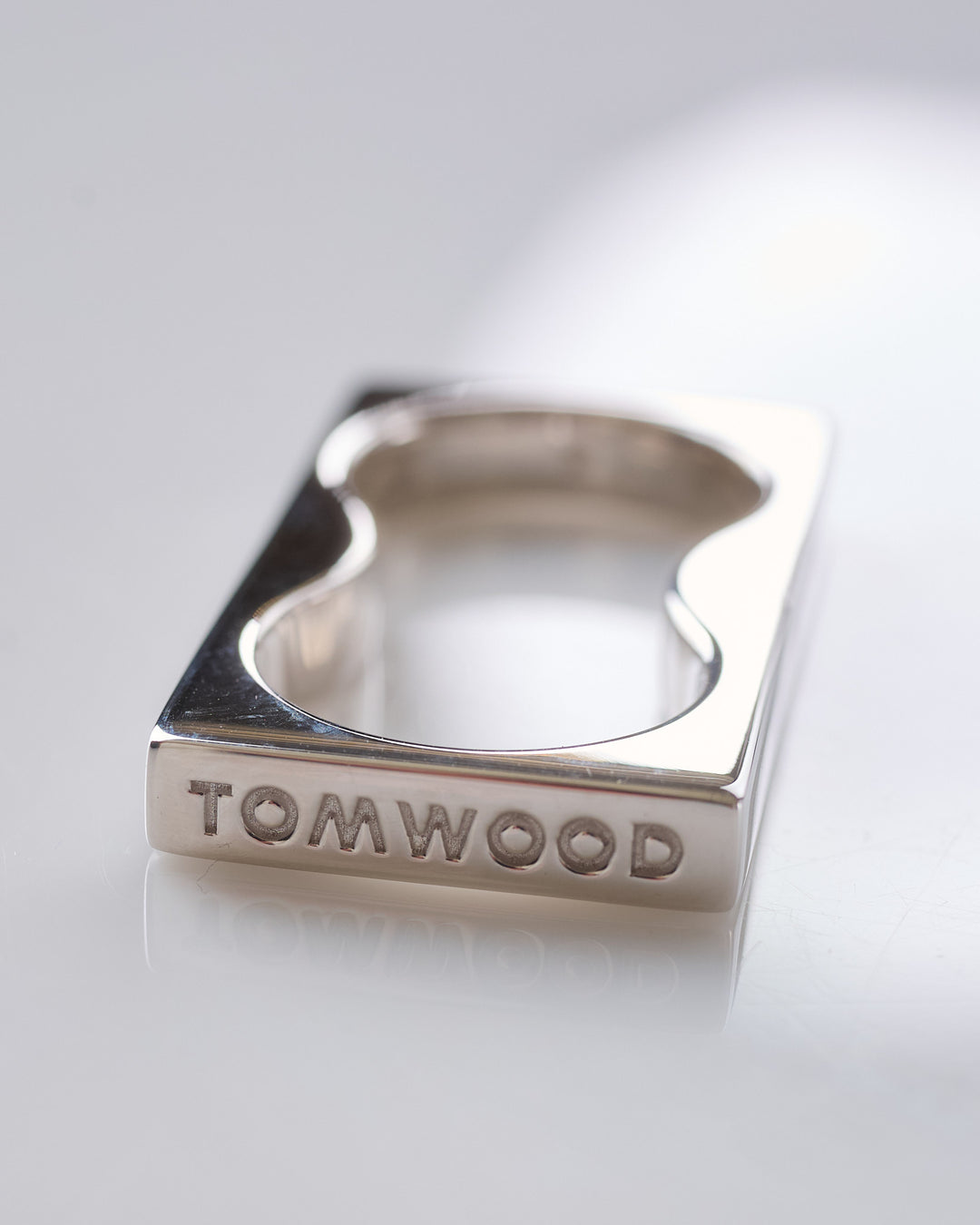 Tom Wood Square Double Ring 925 Silver