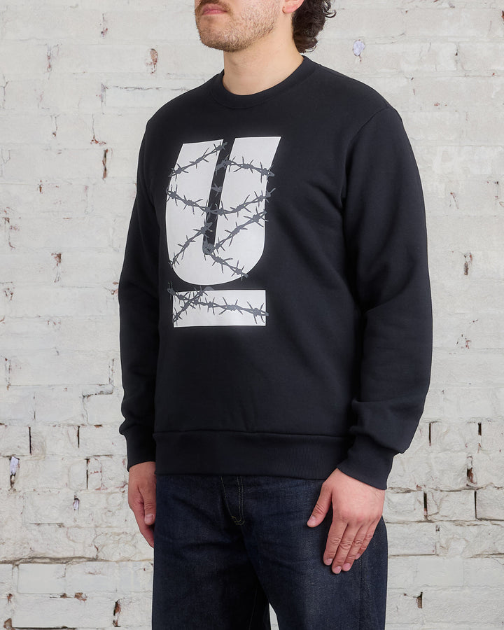 UNDERCOVER Barbed U Graphic Crewneck Black