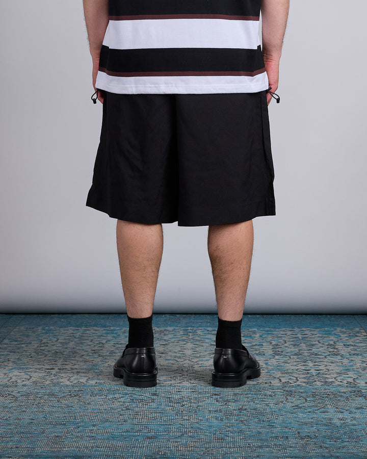 COMME des GARÇONS HOMME Plus Polyester Gabardine Oversized Short Black