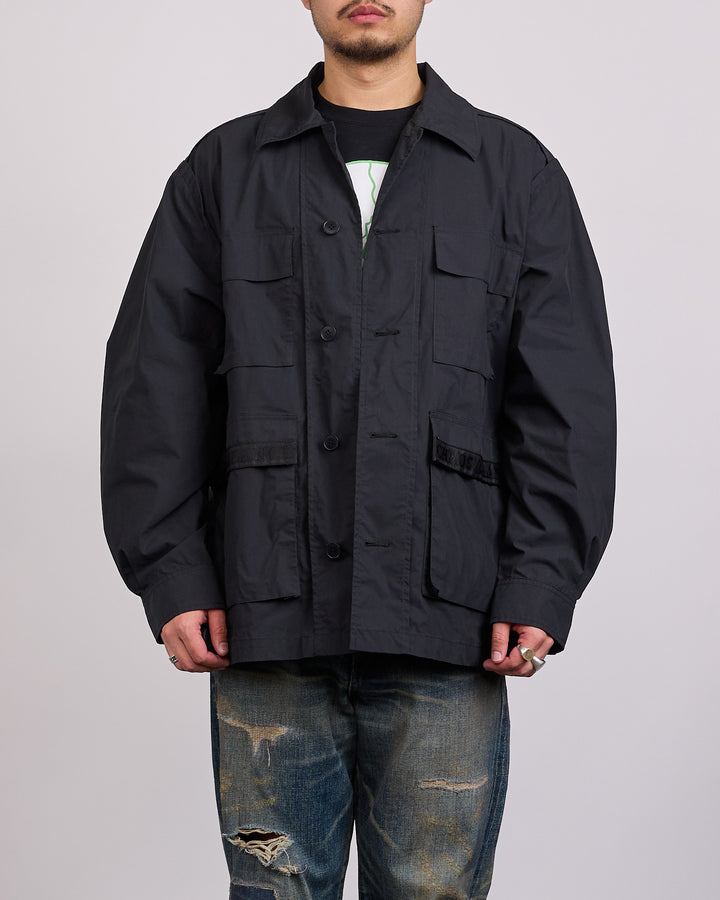 UNDERCOVER Chaos Balance Tape Army Jacket Black