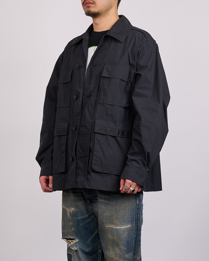 UNDERCOVER Chaos Balance Tape Army Jacket Black