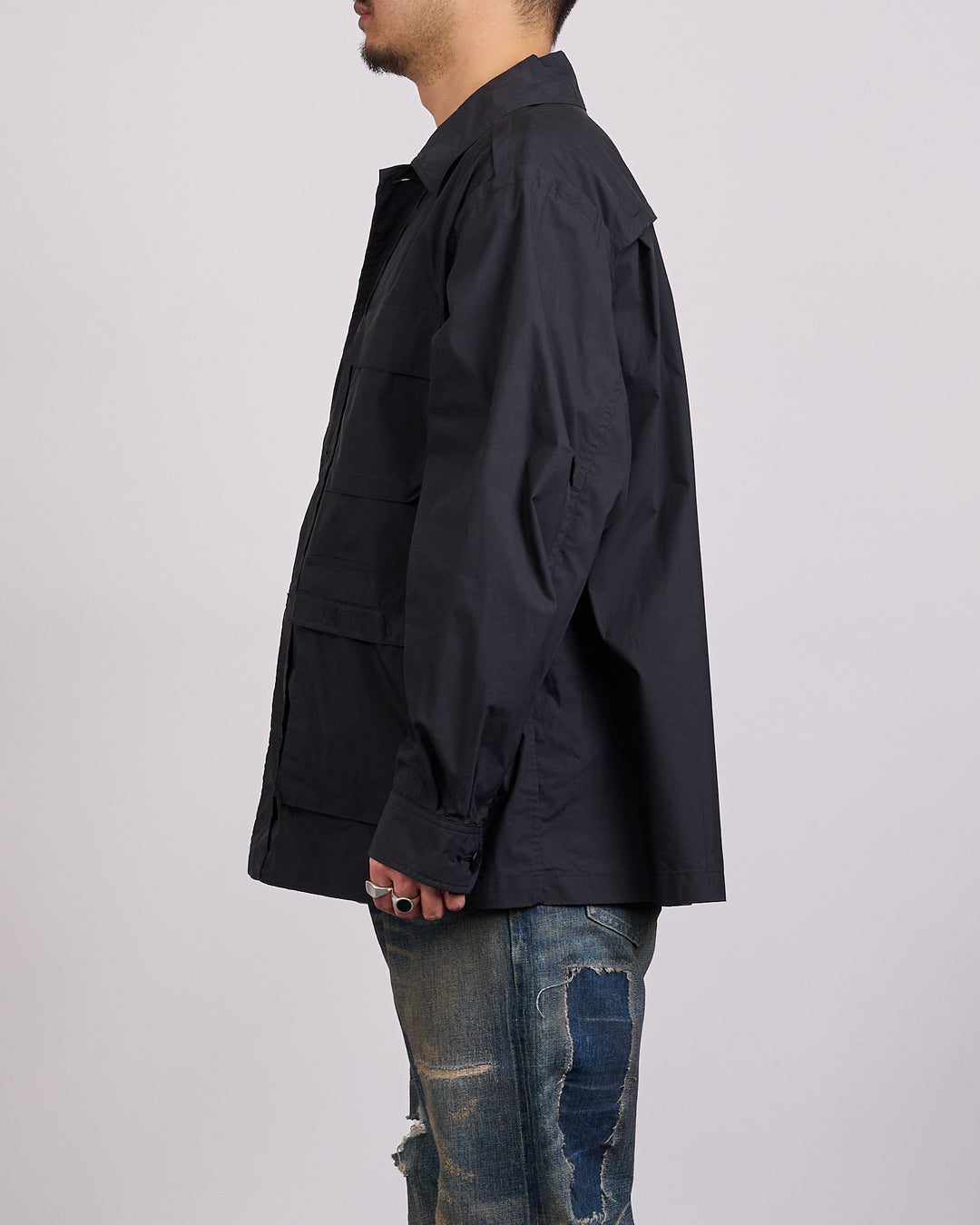UNDERCOVER Chaos Balance Tape Army Jacket Black
