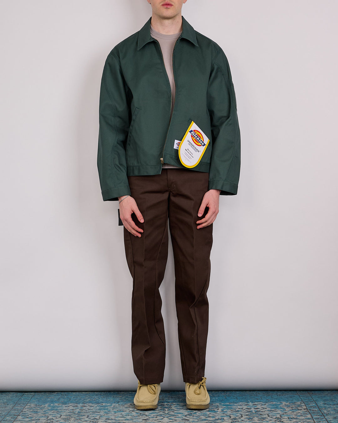 UNDERCOVER Dickies Aysm Zip Work Jacket Dark Green