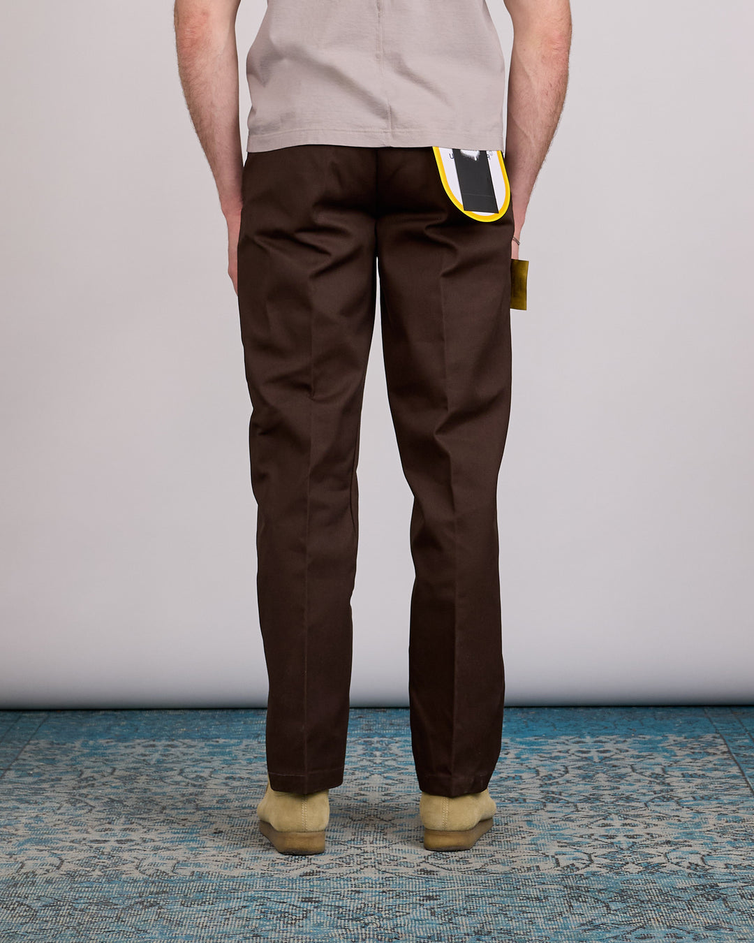 UNDERCOVER Dickies Curved Hem Work Pant Brown
