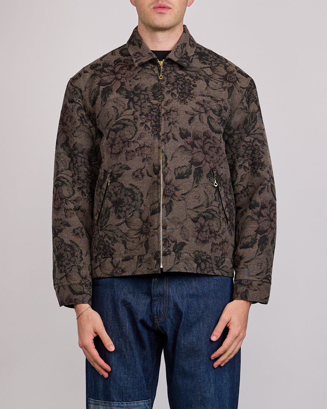 UNDERCOVER Floral Blouson Jacket D.Khaki