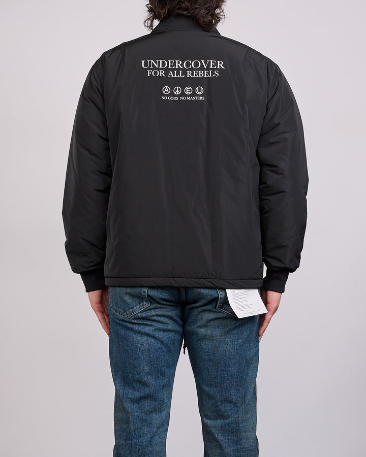 UNDERCOVER For All Rebels Snap Jacket Black