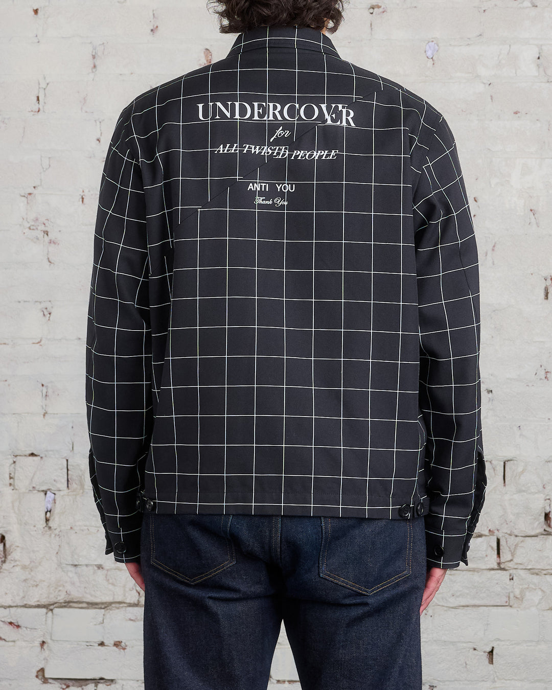 UNDERCOVER Grid Blouson Jacket Black CK