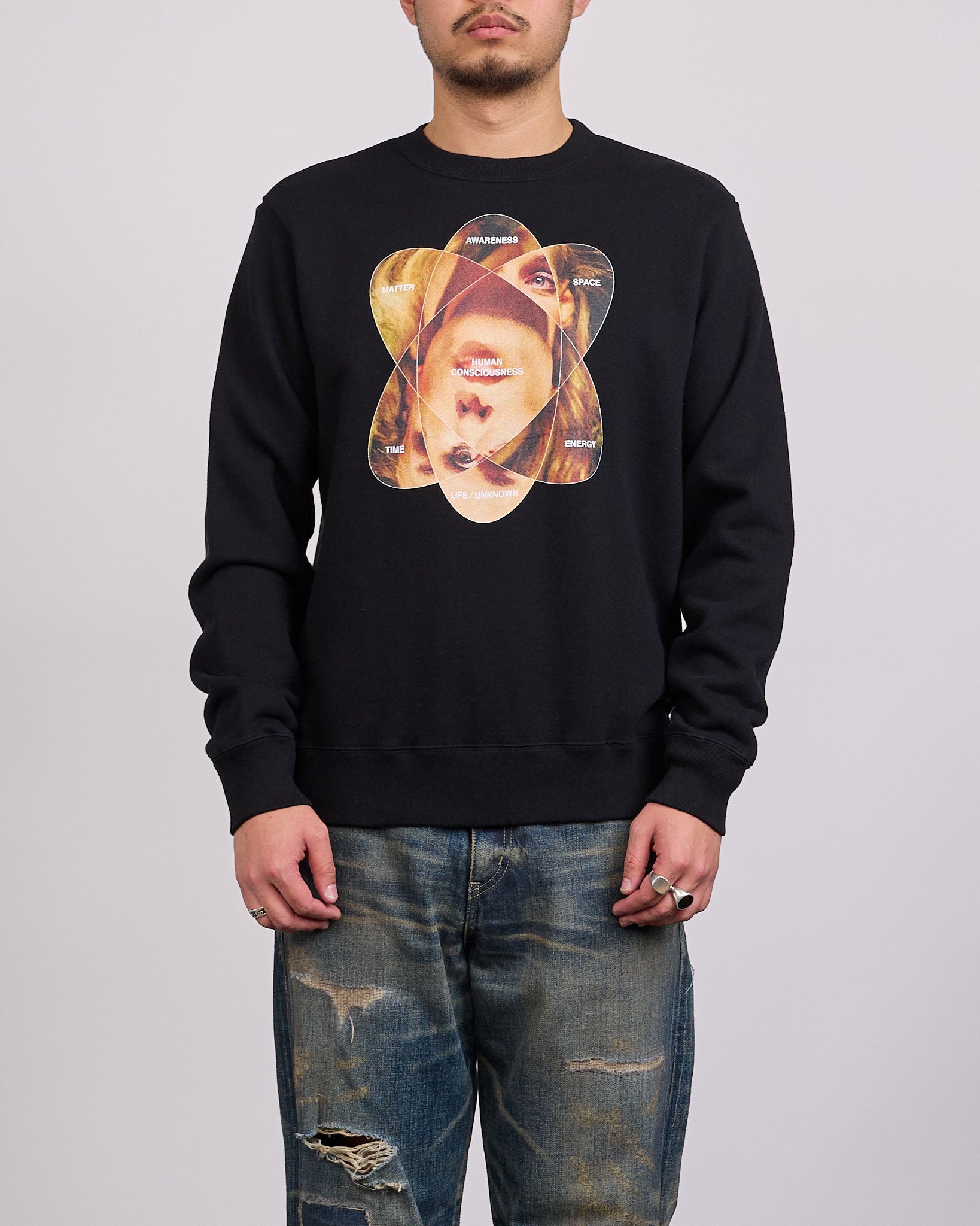 UNDERCOVER Human Consciousness Crewneck Black – LESS 17