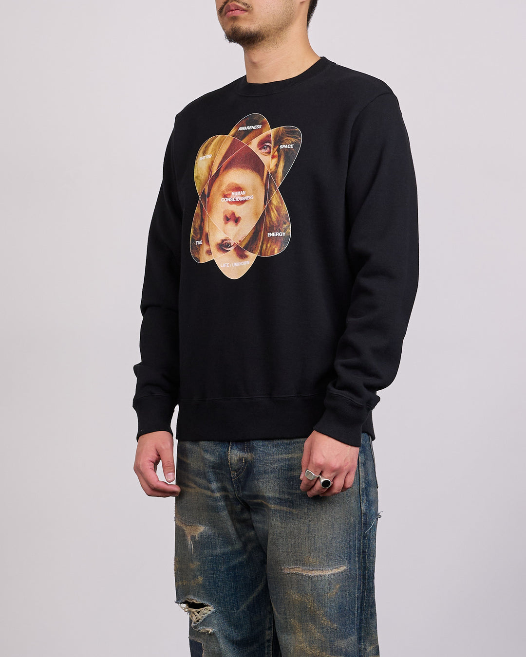 UNDERCOVER Human Consciousness Crewneck Black