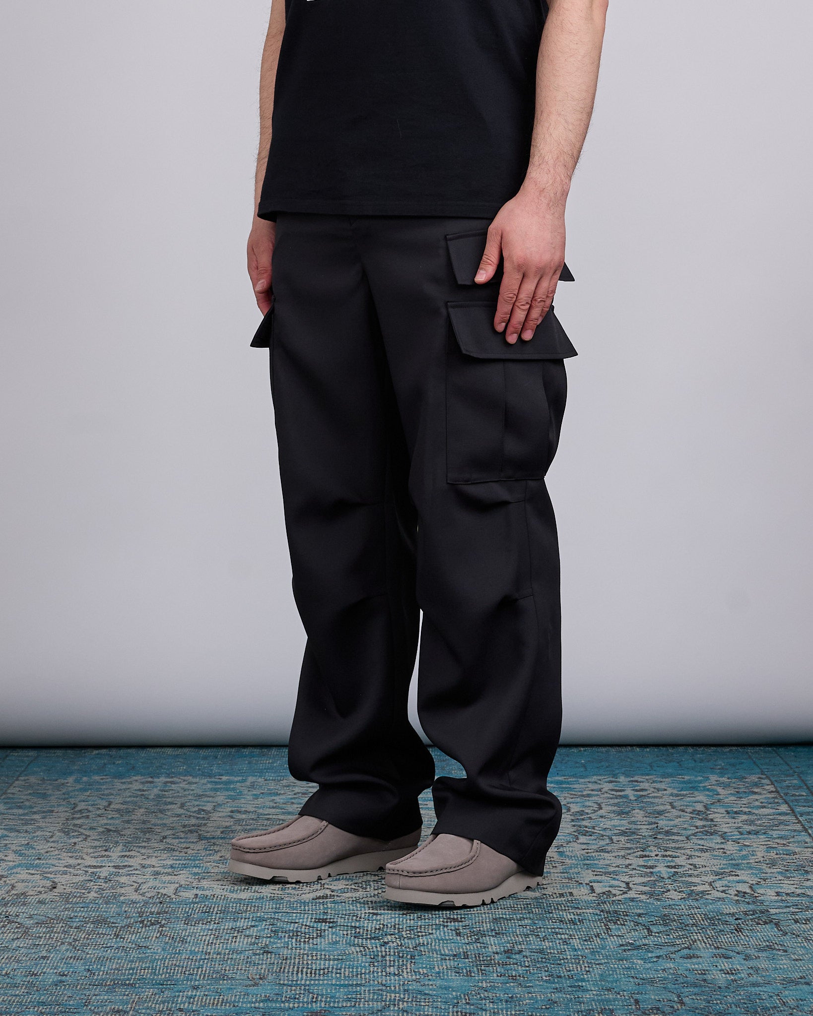 UNDERCOVER Light Twill Darted Cargo Pant Black – LESS 17