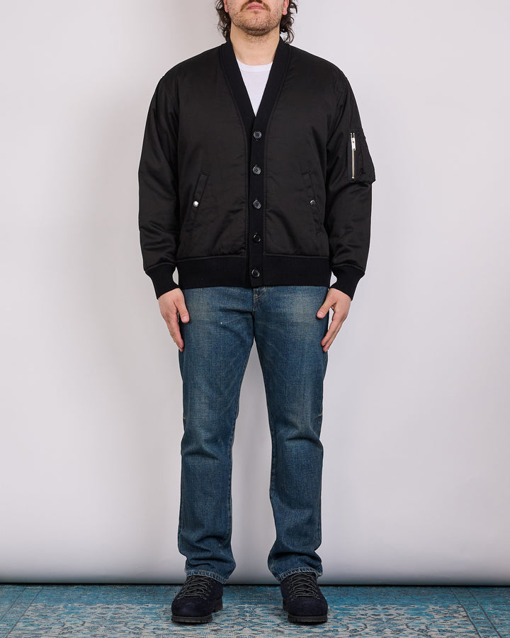 UNDERCOVER Padded Flight Cardigan Black