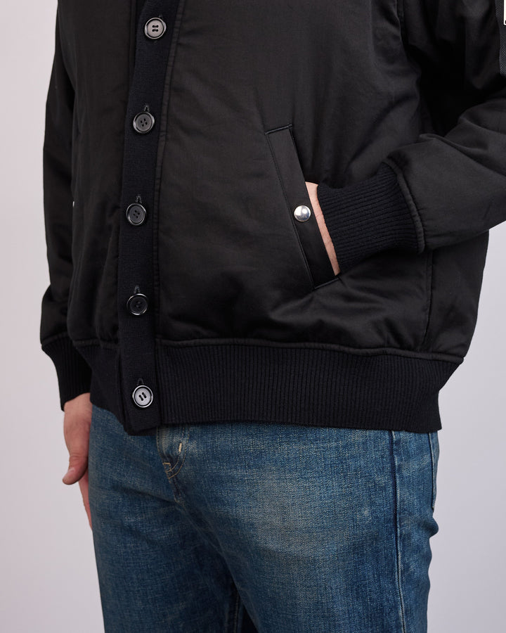 UNDERCOVER Padded Flight Cardigan Black