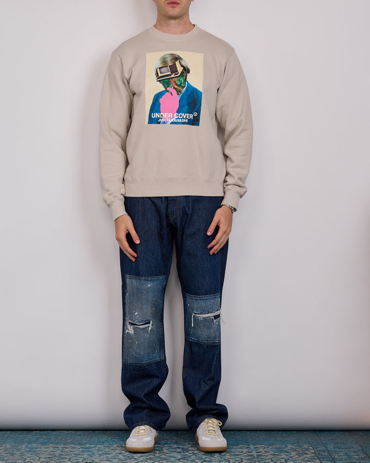 UNDERCOVER Thought Crewneck Grey Beige