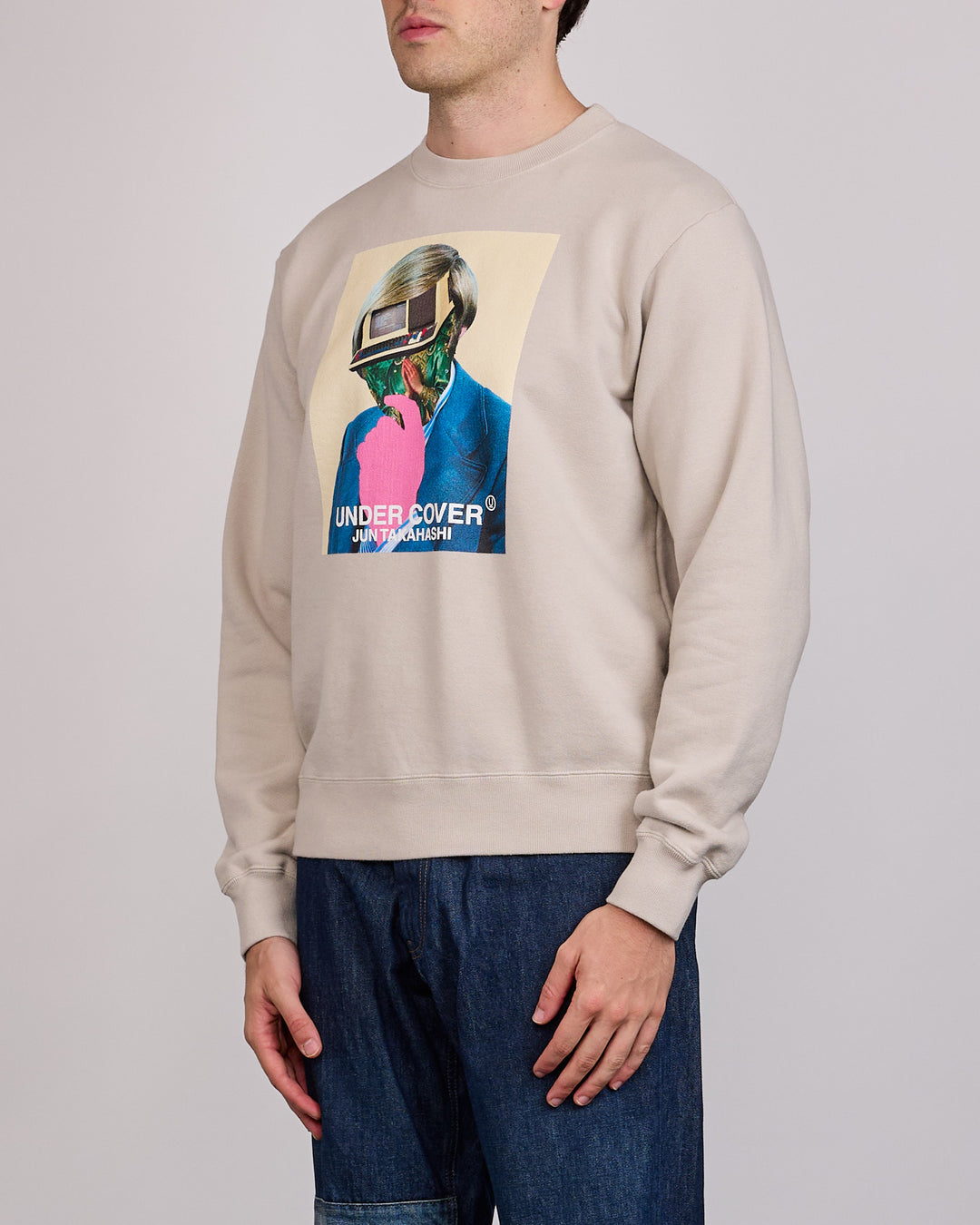 UNDERCOVER Thought Crewneck Grey Beige